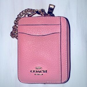 Coach zip card case